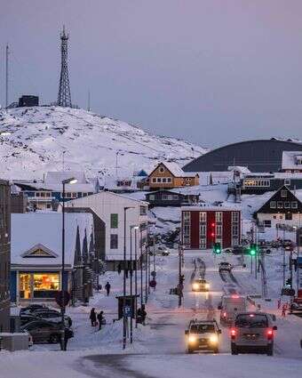 רחוב בגרינלנד | Jonathan NACKSTRAND / AFP