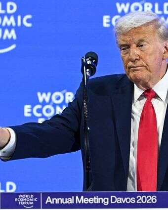 נשיא ארה"ב טראמפ בפורום הכלכלי העולמי בדאבוס, שוויץ | AFP