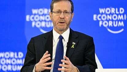 הנשיא הרצוג בדאבוס | AFP הנשיא הרצוג בדאבוס | AFP