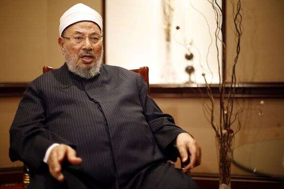 שרטט מפת דרכים להשתלטות על אירופה. מנהיג האחים המוסלמים שייח' יוסוף אל־קרדאווי | גטי אימג'ס