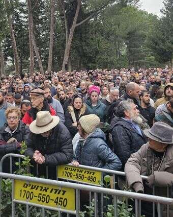 הלווייתו של עשהאל באב"ד הי"ד בהר הרצל בירושלים | דוברות בנימין