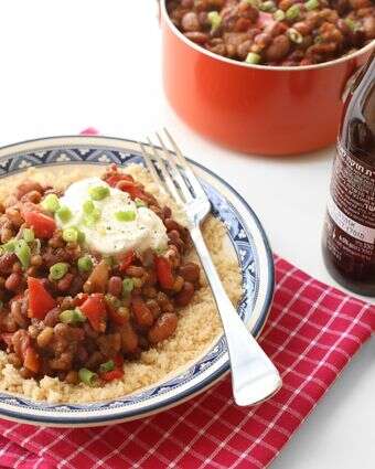 צ׳ילי צמחוני בבירה עם עדשים וקטניות | אפרת ליכטנשטט צ׳ילי צמחוני בבירה עם עדשים וקטניות | אפרת ליכטנשטט