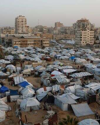 אוהלים ברצועת עזה | AFP