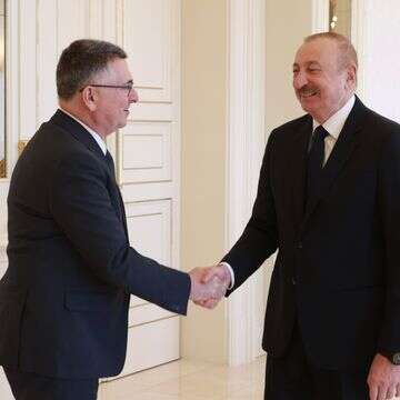 שר החוץ גדעון סער בפגישה עם נשיא אזרבייג'ן אילהם אלייב | שלו מן שר החוץ גדעון סער בפגישה עם נשיא אזרבייג'ן אילהם אלייב | שלו מן