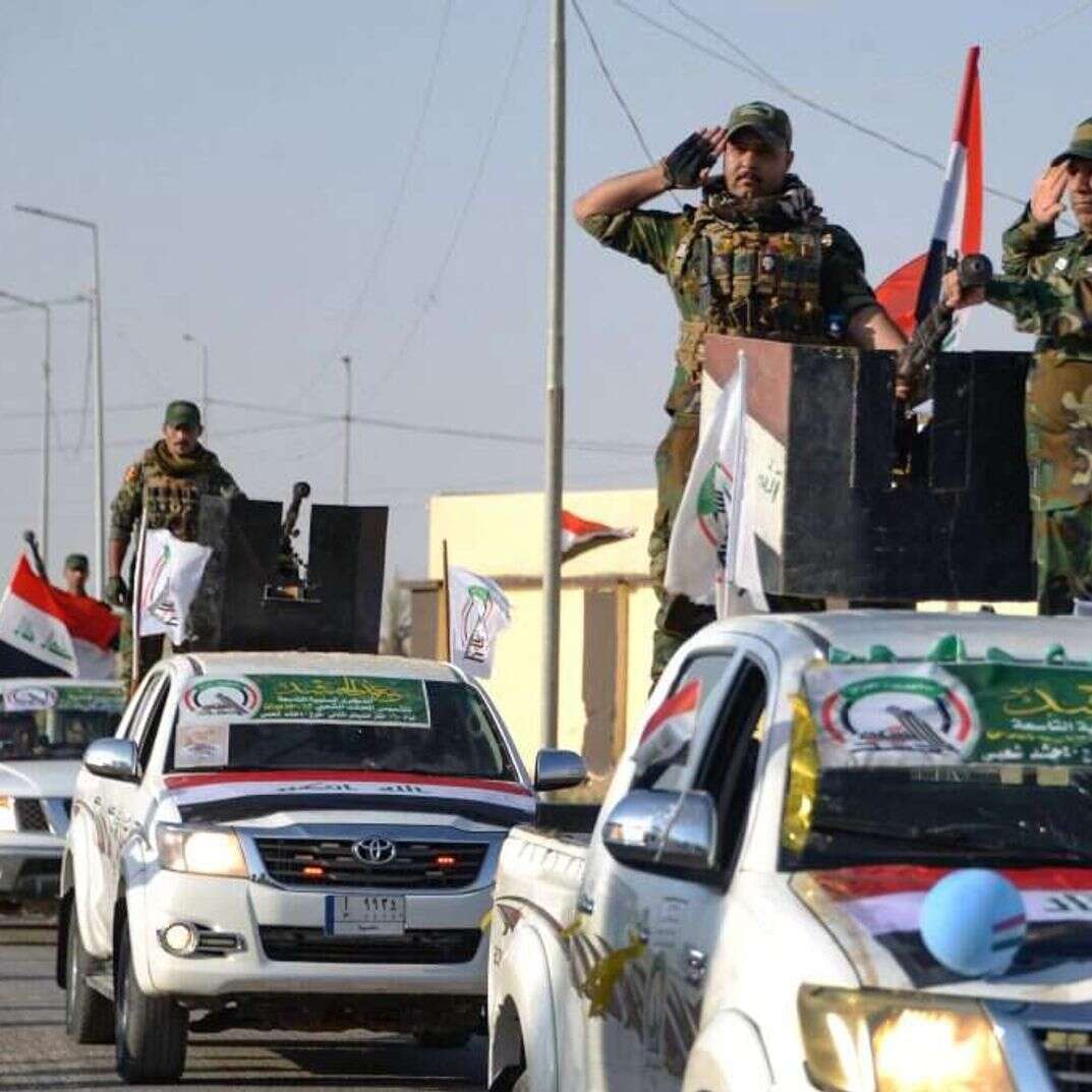 מילציות של "אל־חשד א־שעבי" בעיראק. | AFP