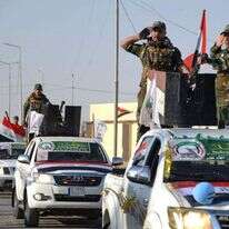 מילציות של "אל־חשד א־שעבי" בעיראק. | AFP