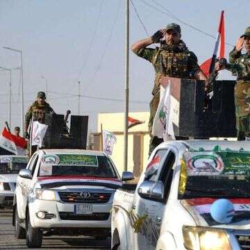 מילציות של "אל־חשד א־שעבי" בעיראק. | AFP