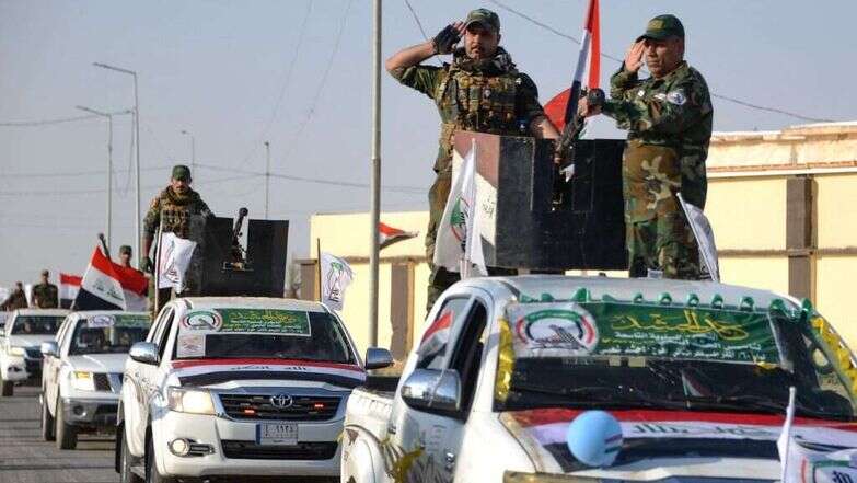 מילציות של "אל־חשד א־שעבי" בעיראק. | AFP