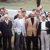 מנהיגי ארה"ב, ישראל ומצרים במהלך המשא ומתן לשלום בקמפ־דייויד, 1978 | איי.אף.פי