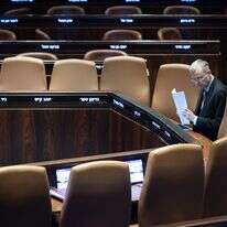 שר המשפטים יריב לוין במליאת הכנסת | יונתן זינדל, פלאש 90