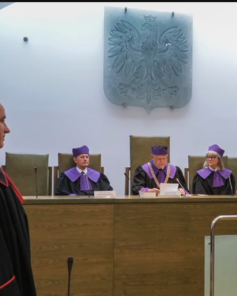 בית משפט בפולין | צילום מסך מיוטיוב