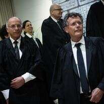 שופטי בית המשפט העליון יצחק עמית ונועם סולברג | יונתן זינדל, פלאש 90