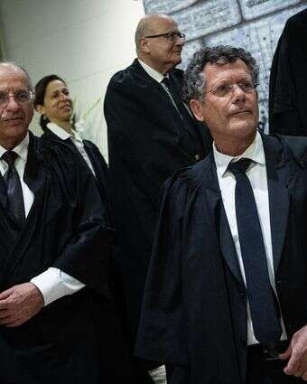 שופטי בית המשפט העליון יצחק עמית ונועם סולברג | יונתן זינדל, פלאש 90