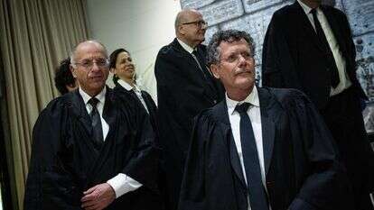 שופטי בית המשפט העליון יצחק עמית ונועם סולברג | יונתן זינדל, פלאש 90