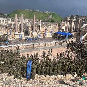 החיילים בטקס חילופי מפקד חטיבת החשמונאים | דובר צה"ל