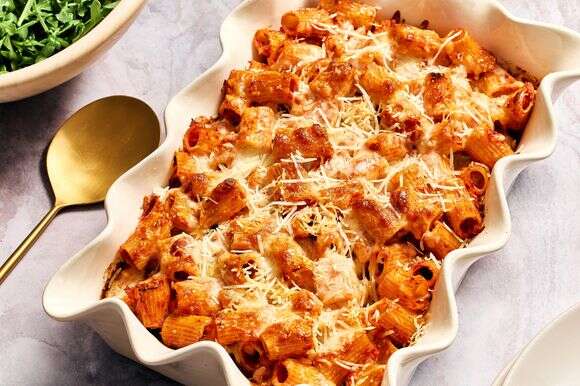 פסטה אפויה מוקרמת | ג'סטין טסוקאלס, עיצוב אוכל, מארי אוסטרוסקי עבור הוושינגטון פוסט