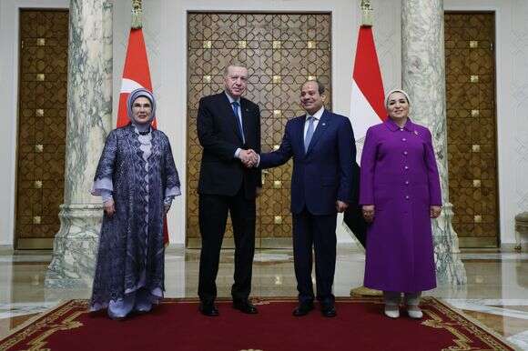 סיסי וארדואן בקהיר, היום | EPA