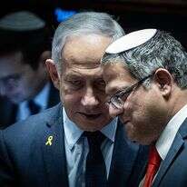 רה"מ נתניהו והשר בן גביר במליאת הכנסת | יונתן זינדל, פלאש 90