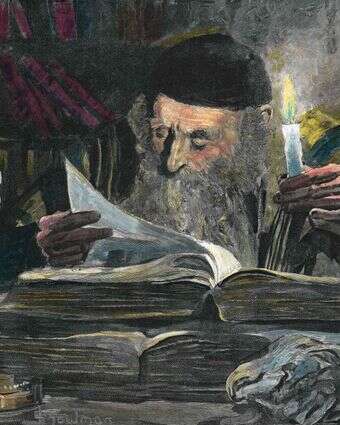 הספן התלמודי בוחר בציר הארוך ביותר "סוגיה תלמודית קשה", ציור מאת אייזק סנואומן | גטי אימג'ס