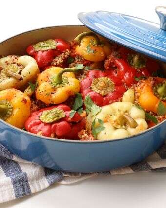 פלפלים ממולאים – המתכון שממנו לומדים להכין ממולאים | אפרת ליכטנשטט