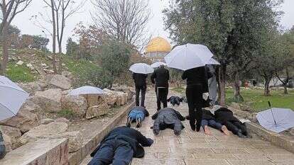 יהודים משתטחים בתפילה בהר הבית | איתי אליצור