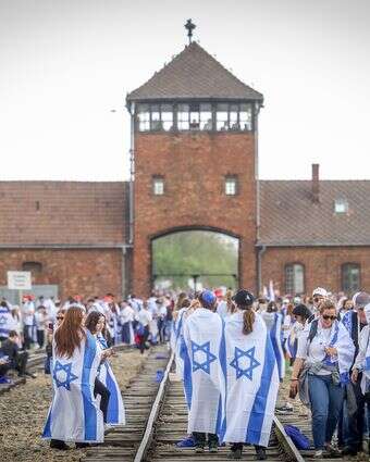 מצעד החיים באתר מחנה אושוויץ-בירקנאו בפולין 2025 | שלומי כהן - פלאש 90
