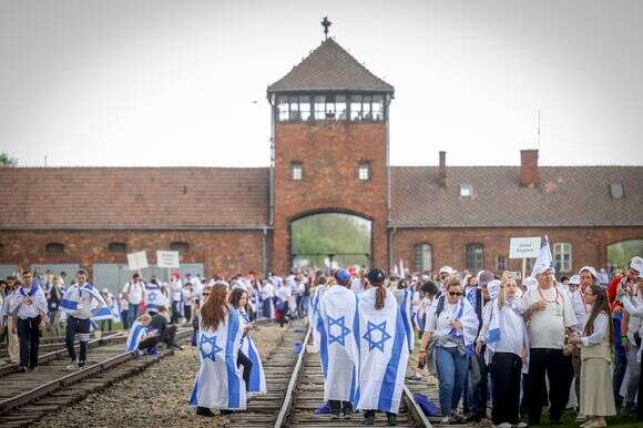 מצעד החיים באתר מחנה אושוויץ-בירקנאו בפולין 2025 | שלומי כהן - פלאש 90