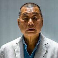 איל התקשורת מהונג קונג ג'ימי לאי, לאחר שנמצא אשם בשלושה סעיפי אישום במשפטו לענייני ביטחון לאומי | אנתוני וואלאס / AFP