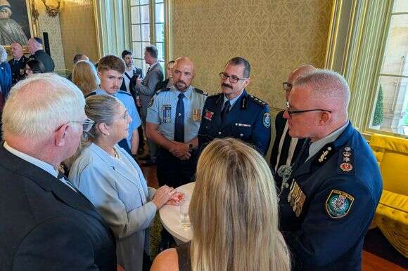 נשיא המדינה יצחק הרצוג עם נציגי משטרת אוסטרליה | ישי פלג