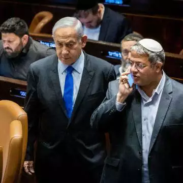 ראש הממשלה בנימין נתניהו והשר לביטחון לאומי איתמר בן גביר | יונתן זינדל, פלאש 90