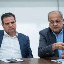 איימן עודה ואחמד טיבי | יונתן זינדל, פלאש 90