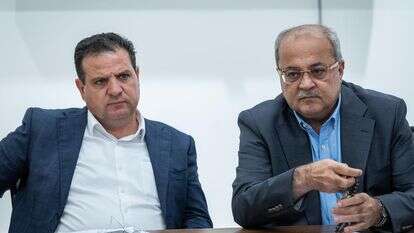 איימן עודה ואחמד טיבי | יונתן זינדל, פלאש 90