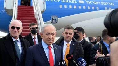 רה"מ נתניהו טרם ההמראה ארצה | אבי אוחיון, לע"מ