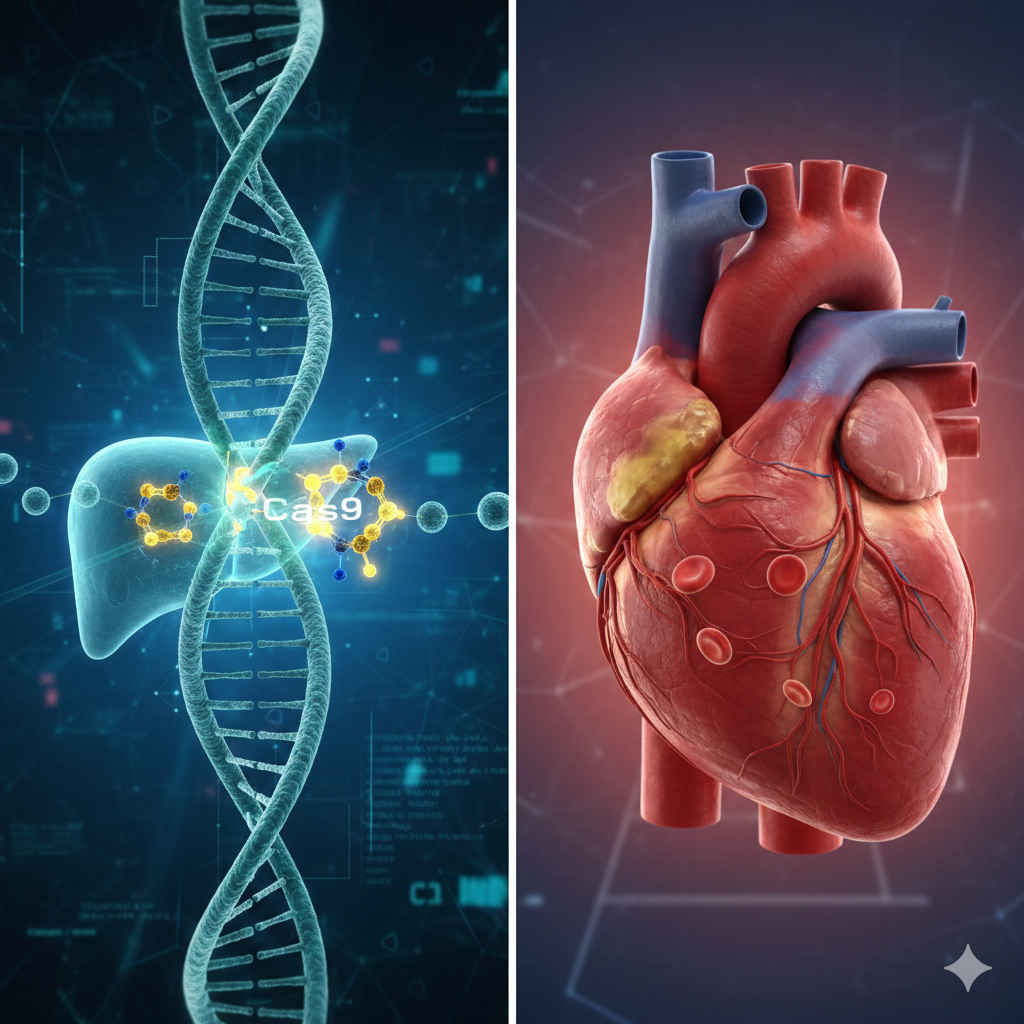 טיפול בעריכת גנים להורדת כולסטרול | הדמיית בינה מלאכותית