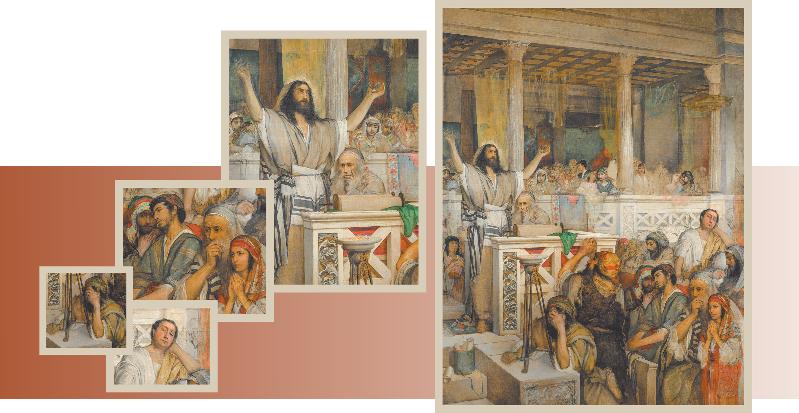 "ישו בכפר נחום", מאת הצייר היהודי־פולני מאוריצי גוטליב | באדיבות המוזיאון הלאומי ורשה, פולין