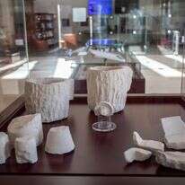 התגלית מוצגת בתערוכה החדשה "עבר פלילי" בקריה הלאומית לארכיאולוגיה של א"י. | יולי שוורץ רשות העתיקות