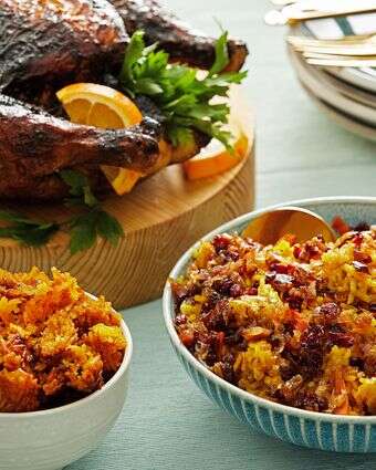 סעודה פרסית זו לפורים מתאימה לארוחת ערב של אמצע השבוע | טום מקורקל ; עיצוב אוכל: ליסה צ'רקסקי עבור הוושינגטון פוסט.