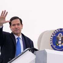 שר החוץ האמריקני מרקו רוביו לאחר ועידת הביטחון במינכן | AFP