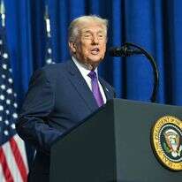 נשיא ארה"ב טראמפ בכינוס הראשון של "מועצת השלום" | AFP