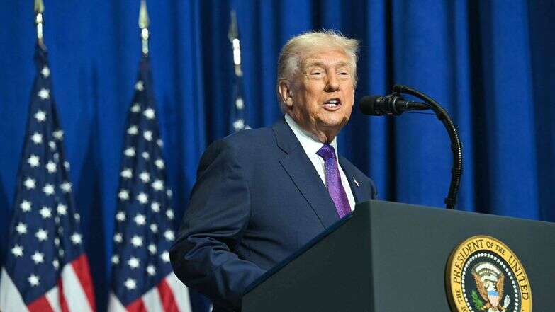 נשיא ארה"ב טראמפ בכינוס הראשון של "מועצת השלום" | AFP