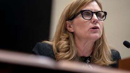 נשיאת אוניברסיטת פנסילבניה לשעבר, ליז מגיל | AP