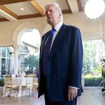 נשיא ארה"ב דולנד טראמפ באחוזת מאר-א-לאגו בפלורידה | AFP