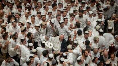 חגיגות שמחת תורה בישיבת הר המור בירושלים | חיים גולדברג, פלאש 90