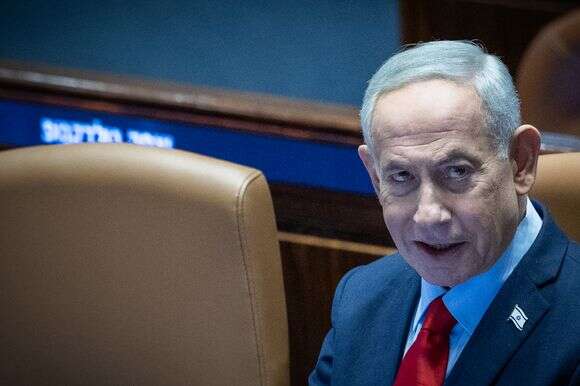 רה"מ נתניהו במליאת הכנסת | יונתן זינדל, פלאש 90