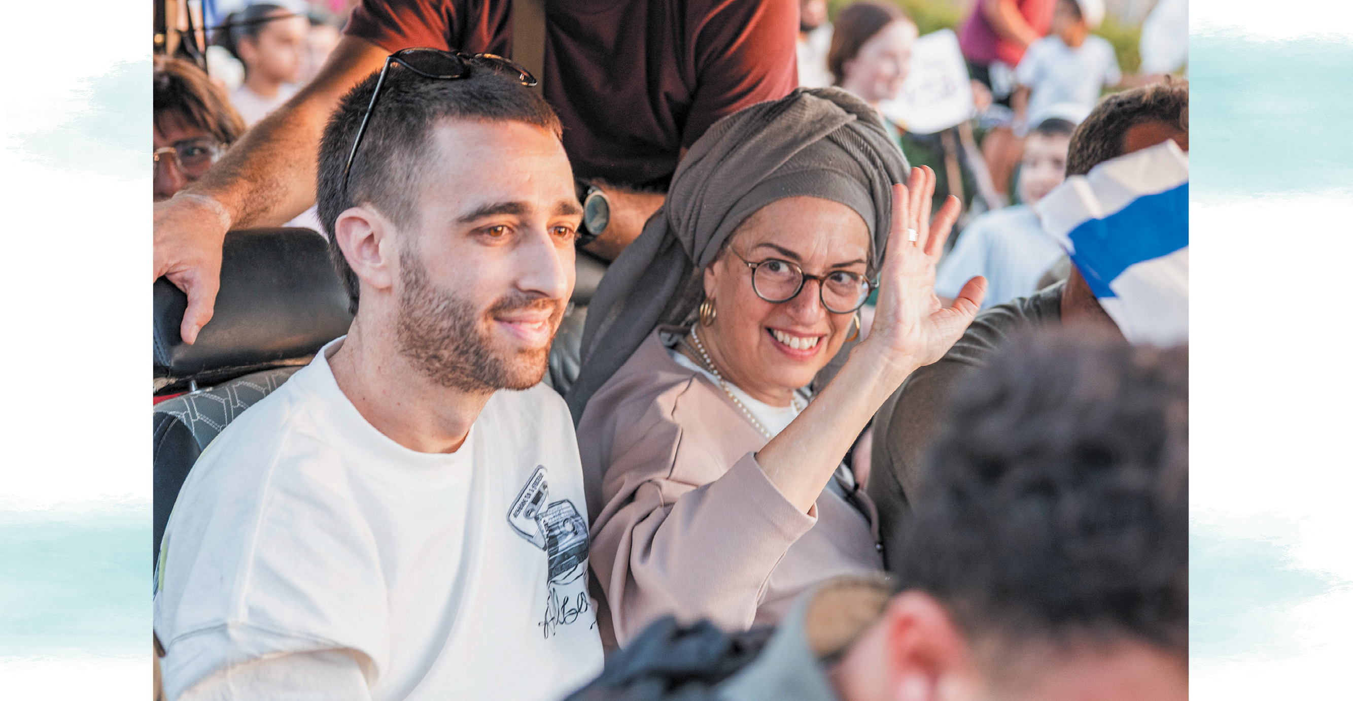 הבינה שתיעודה יהיה יומן מצולם בשביל בנה. דיצה ואבינתן אור עם חזרתו | נעמה שטרן