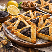 אוזני המן פילו פרווה במילוי פרג | DALL_E