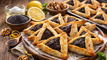 אוזני המן פילו פרווה במילוי פרג | DALL_E