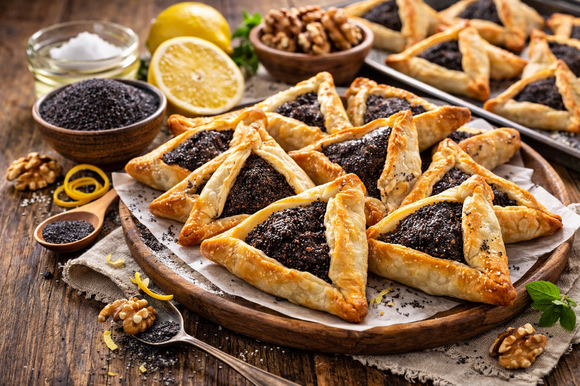 אוזני המן פילו פרווה במילוי פרג | DALL_E