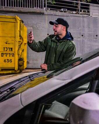 מרדכי דוד חוסם את אהרן ברק | אבשלום ששוני/פלאש 90