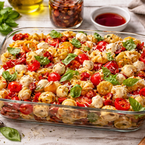 סלט פסטה בטעם פיצה: המנה הקלה לאירוח שגונבת את ההצגה | DALL-e סלט פסטה בטעם פיצה: המנה הקלה לאירוח שגונבת את ההצגה | DALL-e